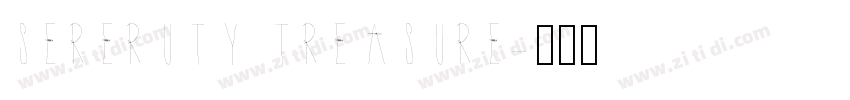 sereruty treasure字体转换